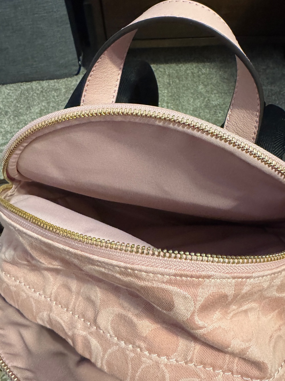 Pink Coach Denim Backpack - Picture 9 of 12